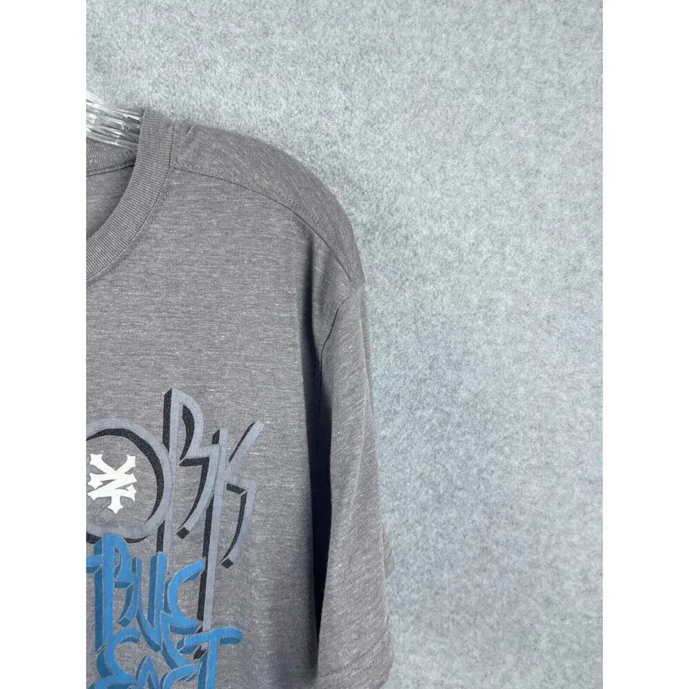 Zoo York 1993 True East Unbreakable Shirt Size XL‎ Gray Short Sleeve Tee 90s